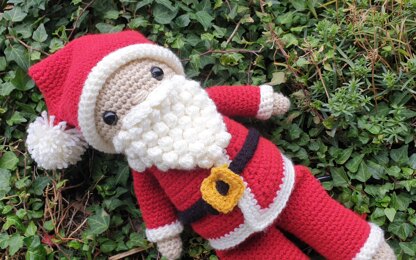 Christmas crochet dolls angel elf rudolph santa claus