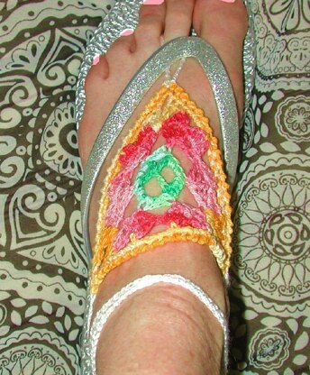 Hippie Flip Flops Barefoot Sandals Bun Cover