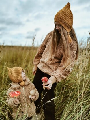 Vintage Pixie Beanie "Pompom"