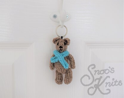 Free Teddy Bear Keyring Knitting Pattern Snoo's Knits