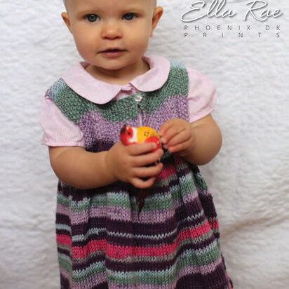 Bunty Dress in Ella Rae Phoenix DK Prints - ER21-02 - Downloadable PDF