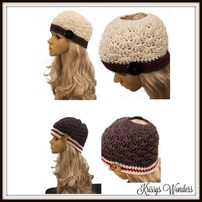 Mountain Lodge Messy Bun Hat