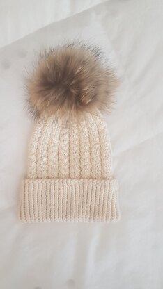 Snowflake  Cable Hat