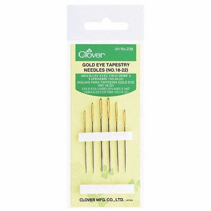 Clover Tapestry Needles - Gold Eye Size 18/22