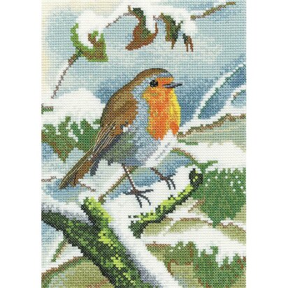 Heritage Robin in Winter Cross Stitch Kit
