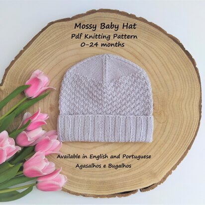 Mossy Baby Hat - knitting pattern