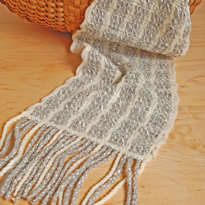 Cloud Scarf in Imperial Yarn Anna and Tracie Too - Downloadable PDF
