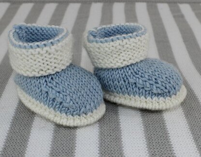 Baby 2 Colour Booties