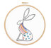 Hawthorn Handmade Hare Contemporary Printed Embroidery Kit - 15 x 9cm