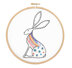 Hawthorn Handmade Hare Contemporary Embroidery Kit - 15 x 9cm