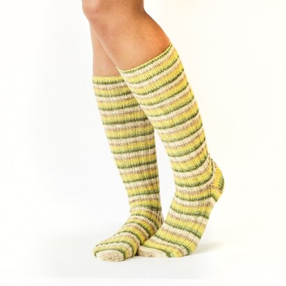 Socks Knitted in King Cole Summer 4ply, Footsie 4ply and Cotton Socks 4ply - 5902 - Leaflet - knitting pattern
