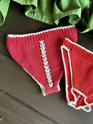 Candy Cane Treats Panties pattern by Crysti-Leta Evans