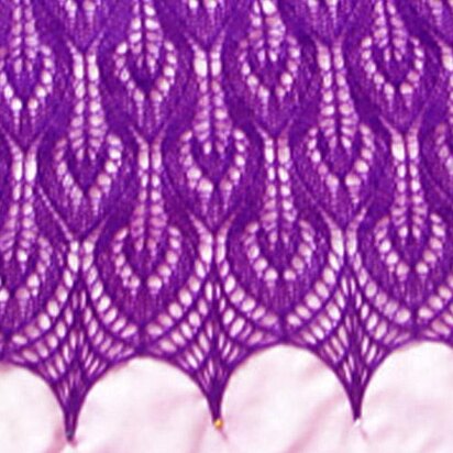 Fantail lace shawl