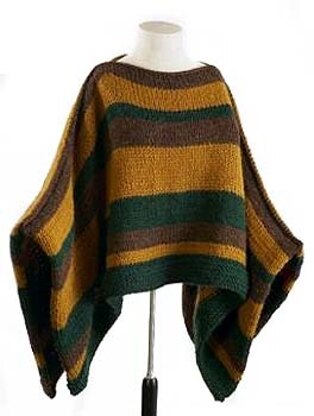 Man's Poncho in Lion Brand Wool-Ease Thick & Quick - 40493-2