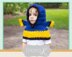 Blue Tang Fish Hooded Cowl
