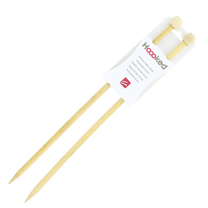 Hoooked Bamboo Knitting Needles Single Point Needle 40cm (16") (1 Pair)