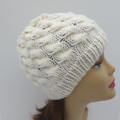 Adeline Cable and Lace Hat