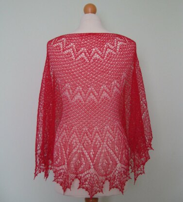 Flame of love shawl