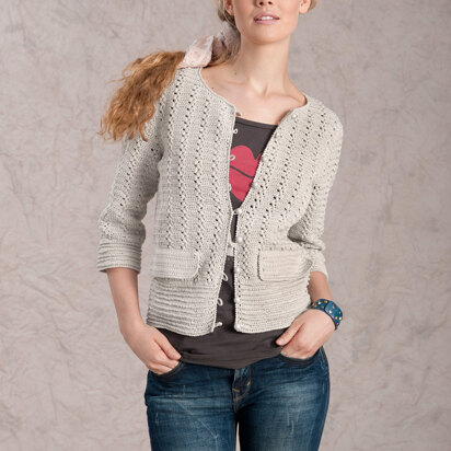 Cardigan in Phildar Phil Coton 3 - 072-T11-641 - Downloadable PDF