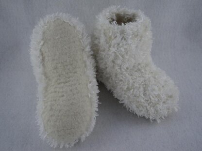 Kids Boot Slipper Felted Knit Pattern