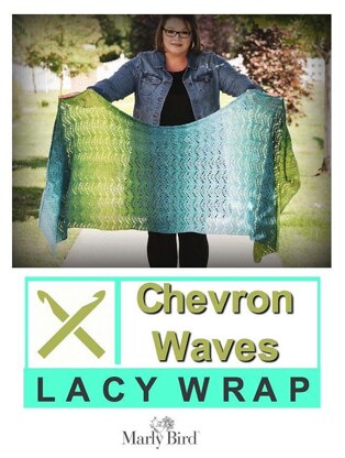 Chevron Waves Lacy Wrap