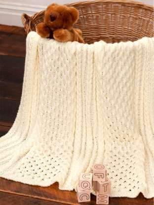 Irish Eyes Baby Blanket in Caron Simply Soft - Downloadable PDF