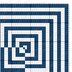 Optical Illusion Blanket C2C CROCHET PATTERN 53×53 inches Deep Blue Mosaic Afghan