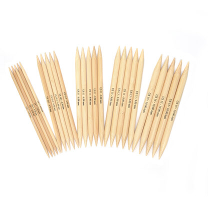 3mm 5mm 6mm 25cm Bamboo Double Pointed Knitting Needles