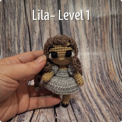 Lila- Crochet Doll in 3 Levels