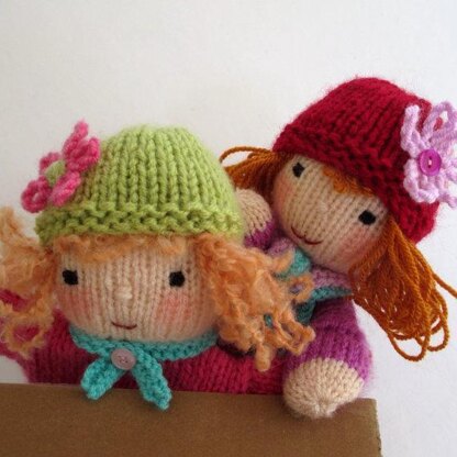 Ruby and Rose - Hand Puppet Dolls