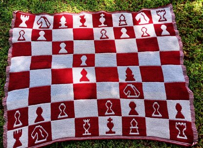 It's Your Move Chess Blanket OMC Pattern