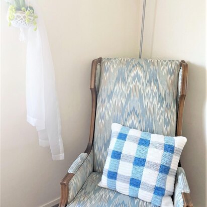 Wintry Gingham Pillow