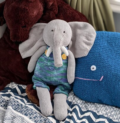 Edmund Elephant Cuddly Knitted Toy