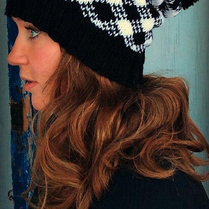 Tilted Lumberjack Hat - knitting pattern