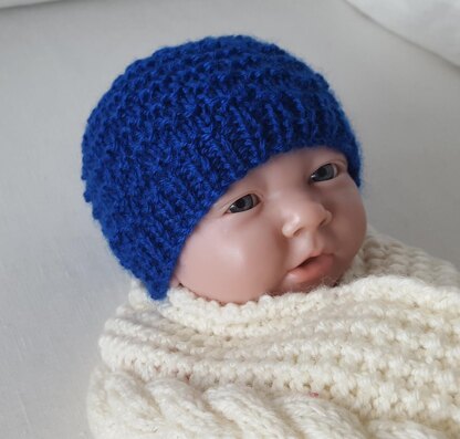 Riley - babies 8ply textured hat