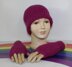 Toddler Child Aran Fishermans Rib Beanie & Gloves