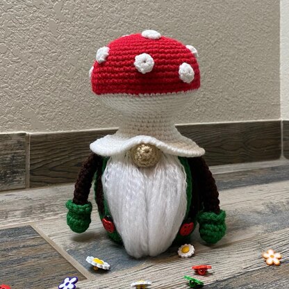 Mushroom Hat Gnome Crochet Pattern