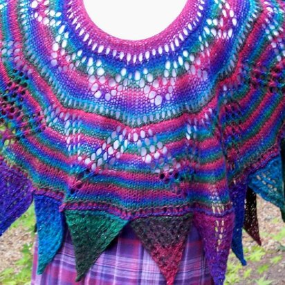 Multi-faceted Shawl (knit in the round)