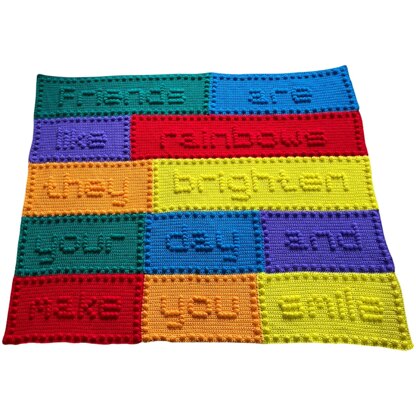 Friends are like Rainbows Lap Blanket