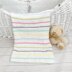 525- Rainbow Stripe Blanket Knitting Pattern -525