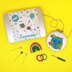 The Make Arcade You're My World Gift Set - 3in Emb Hoop, 6cm Badge