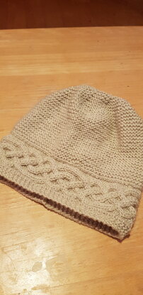 Winter cable hat