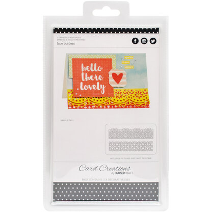 Kaisercraft Card Creations Dies - Lace Borders 1.5"X6"