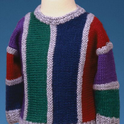 Child's Sideways Knit Pullover #148