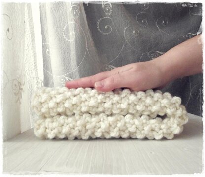 Textured Chunky knit baby blanket