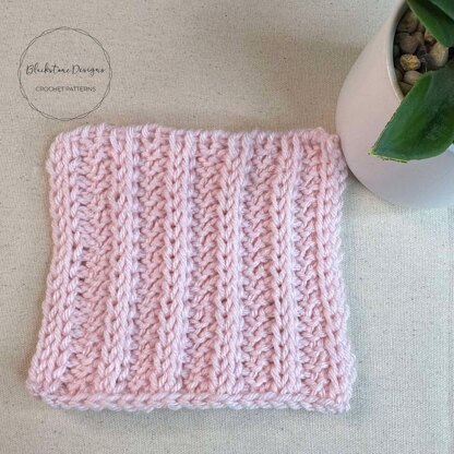 Tunisian Rib Stitch Afghan Square