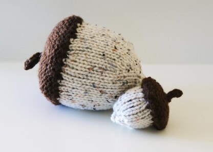 Stuffed Knit Acorns