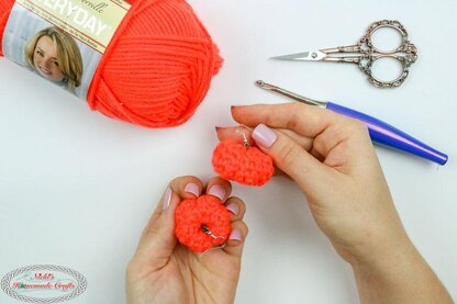 Little 3D Pumpkin Earrings