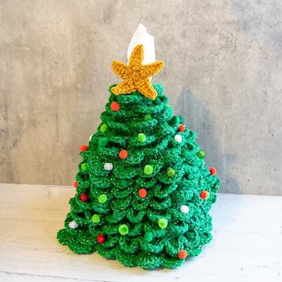 Christmas Tree Tissue Box Cover