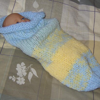 Baby Cuddle Sack Hand Knit